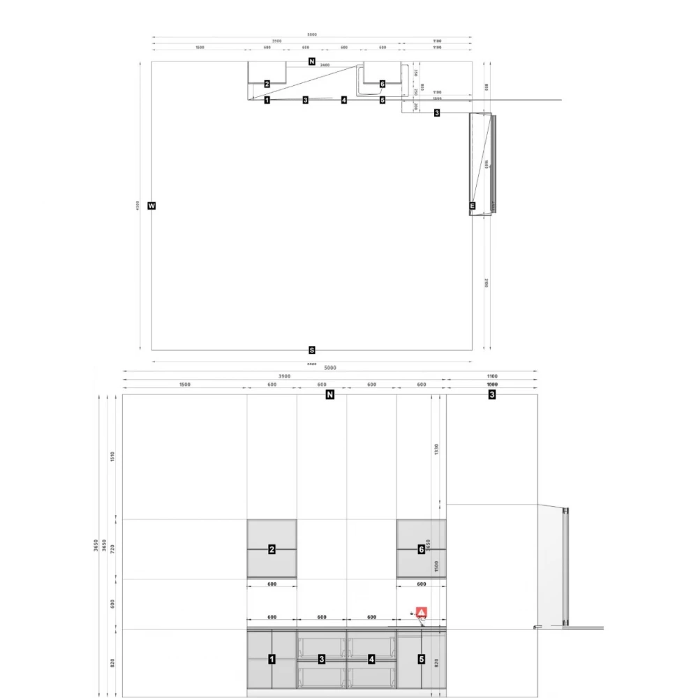 Кухня пряма Міленіум 240 см (S-80-006-732) - фото 2