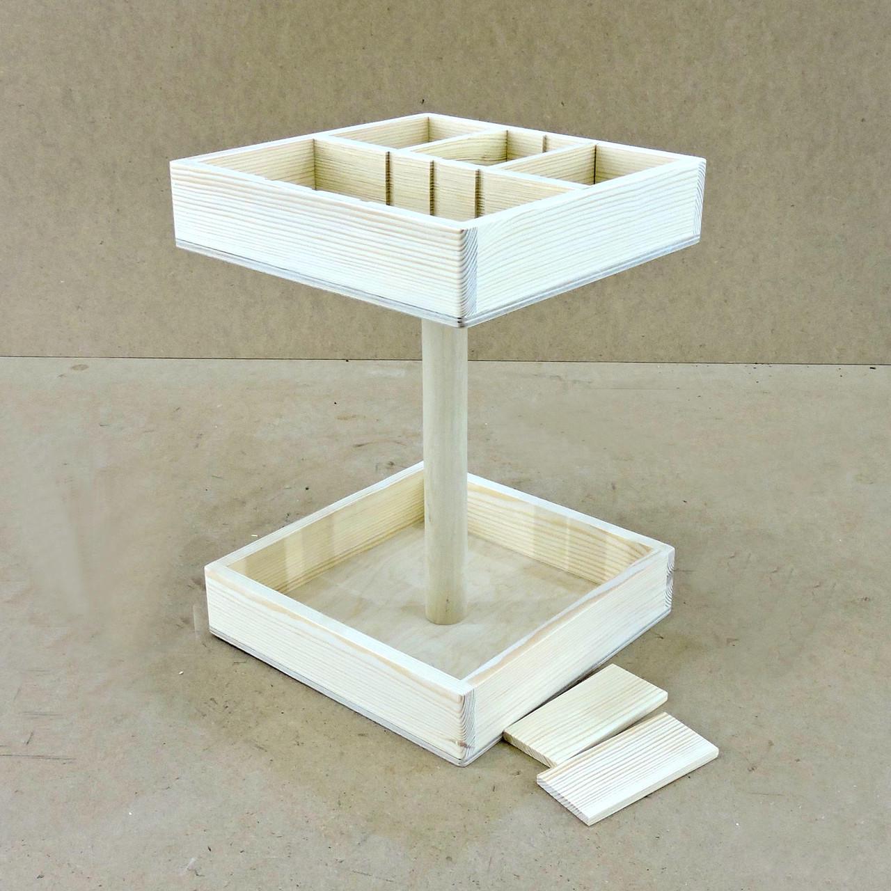 Полка для ванной настольная из дерева Корбих Бланже (ВНО-001901) - фото 4 Полка для ванной настольная из дерева Корбих Бланже (ВНО-001901) - фото 4