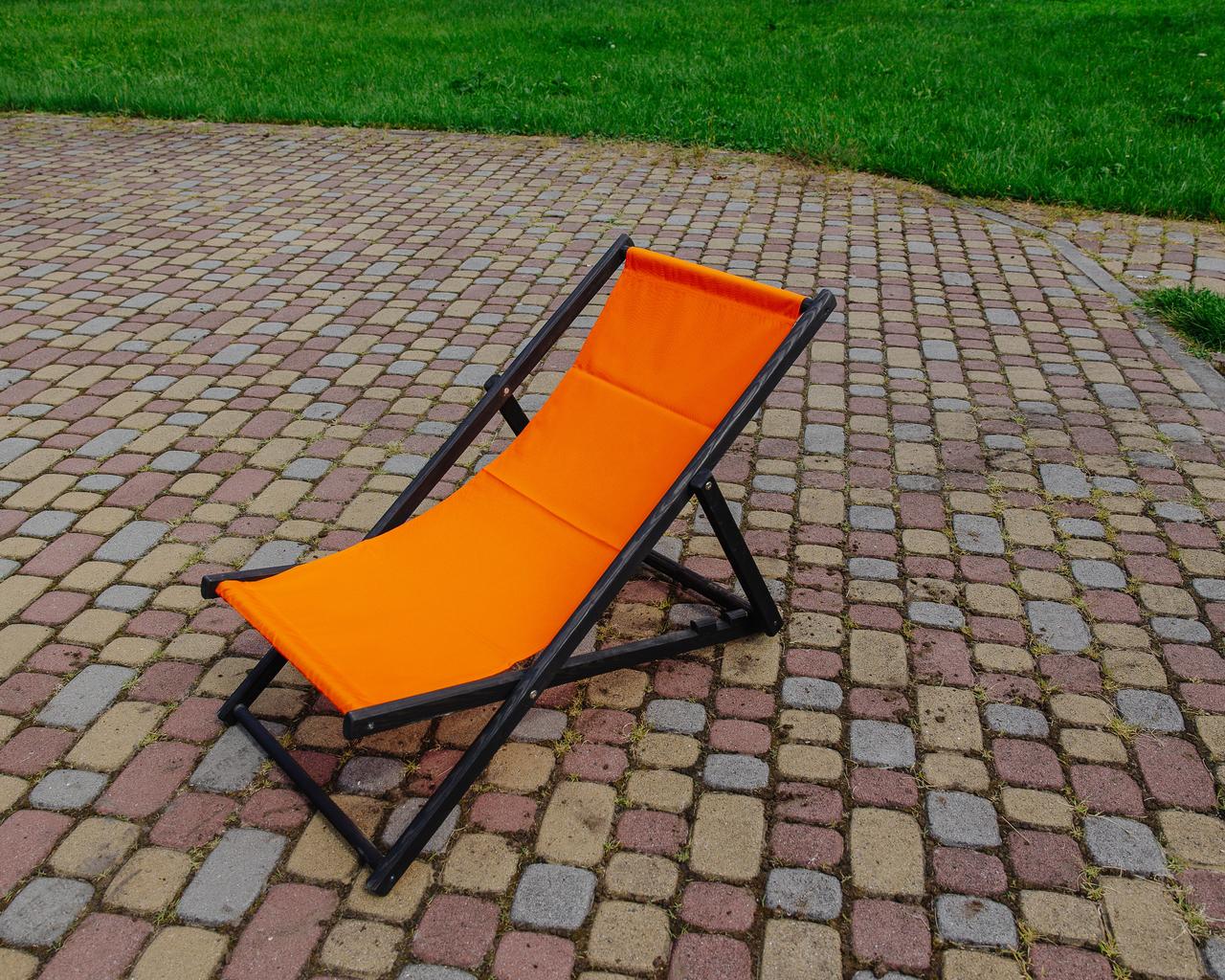 Шезлонг для дачи тканевый XRmaster Оранжевый/Черный (0001760) Шезлонг для дачи тканевый XRmaster Оранжевый/Черный (0001760)