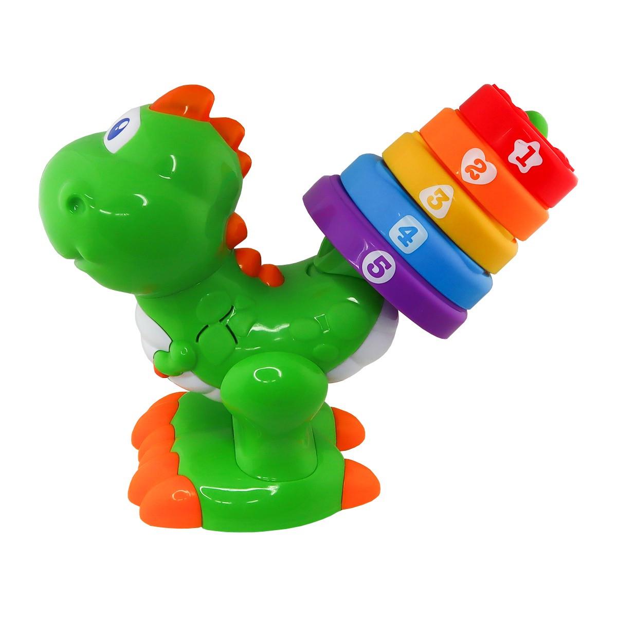 Іграшка двомовна що розвиває Kiddi Smart Динозаврик Барвограй (4279T-KS-ks) - фото 5