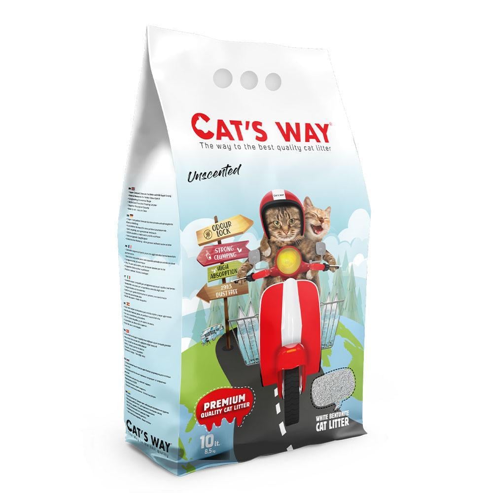 Наповнювач бентонітовий Cat's Way без запаху 10 л