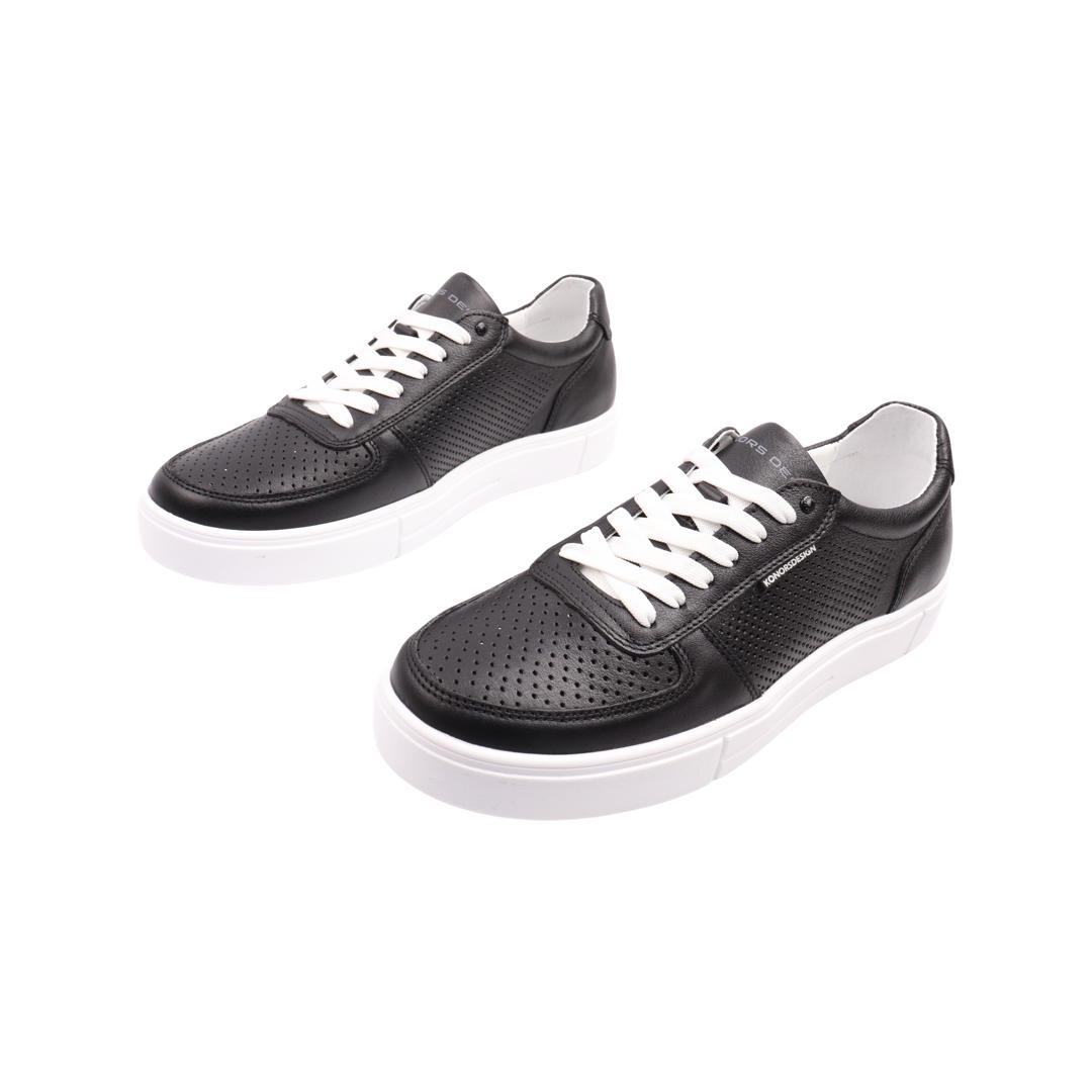 Кеди чоловічі Konors зі шкіри р. 42 Чорний (625-22LTCP) - фото 5