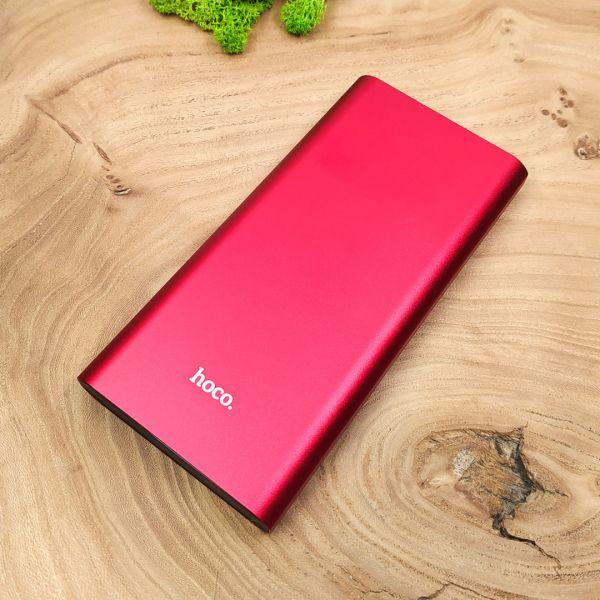 Зарядное устройство 10000 mAh HOCO Metal/LED J68 Red