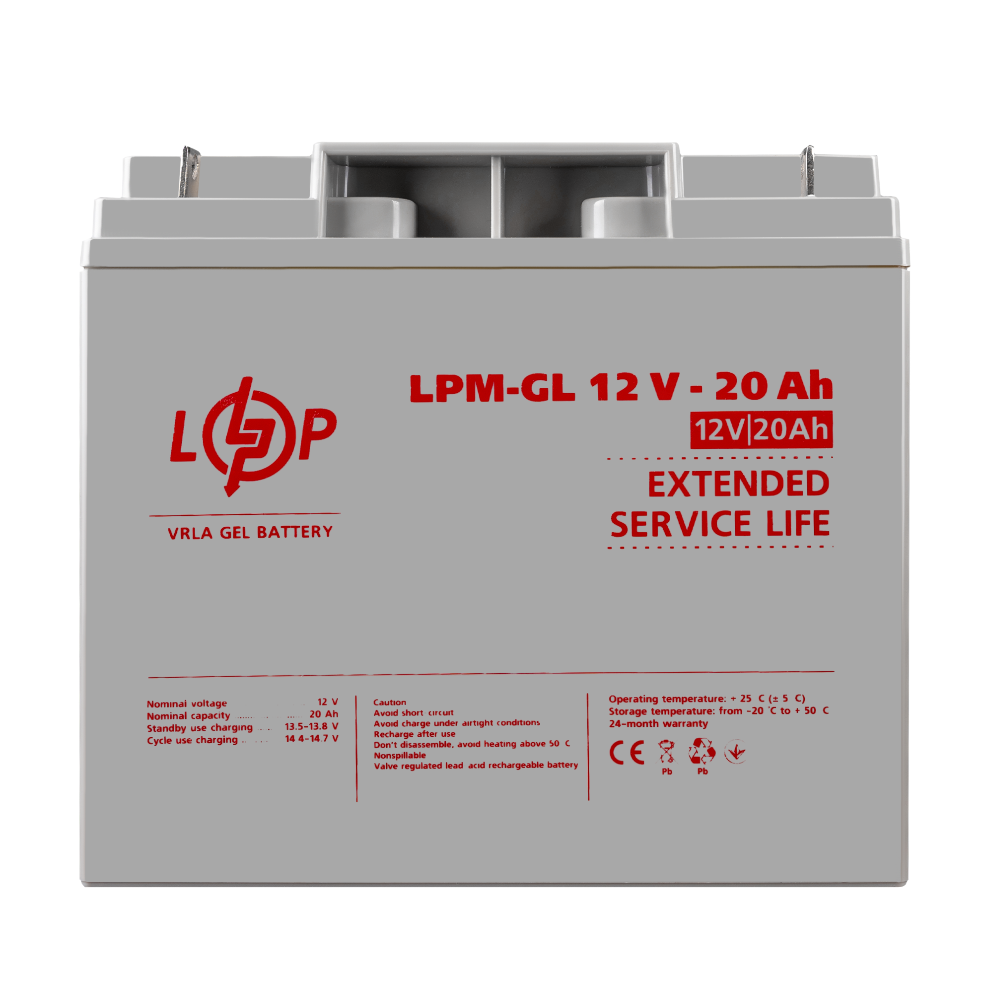 Акумулятор гелевий LPM-GL 12V 20 Ah - фото 1