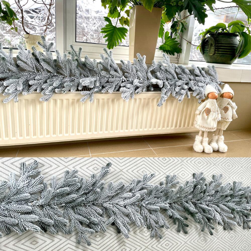 Гірлянда хвойна Traditional лита 2 м засніжена