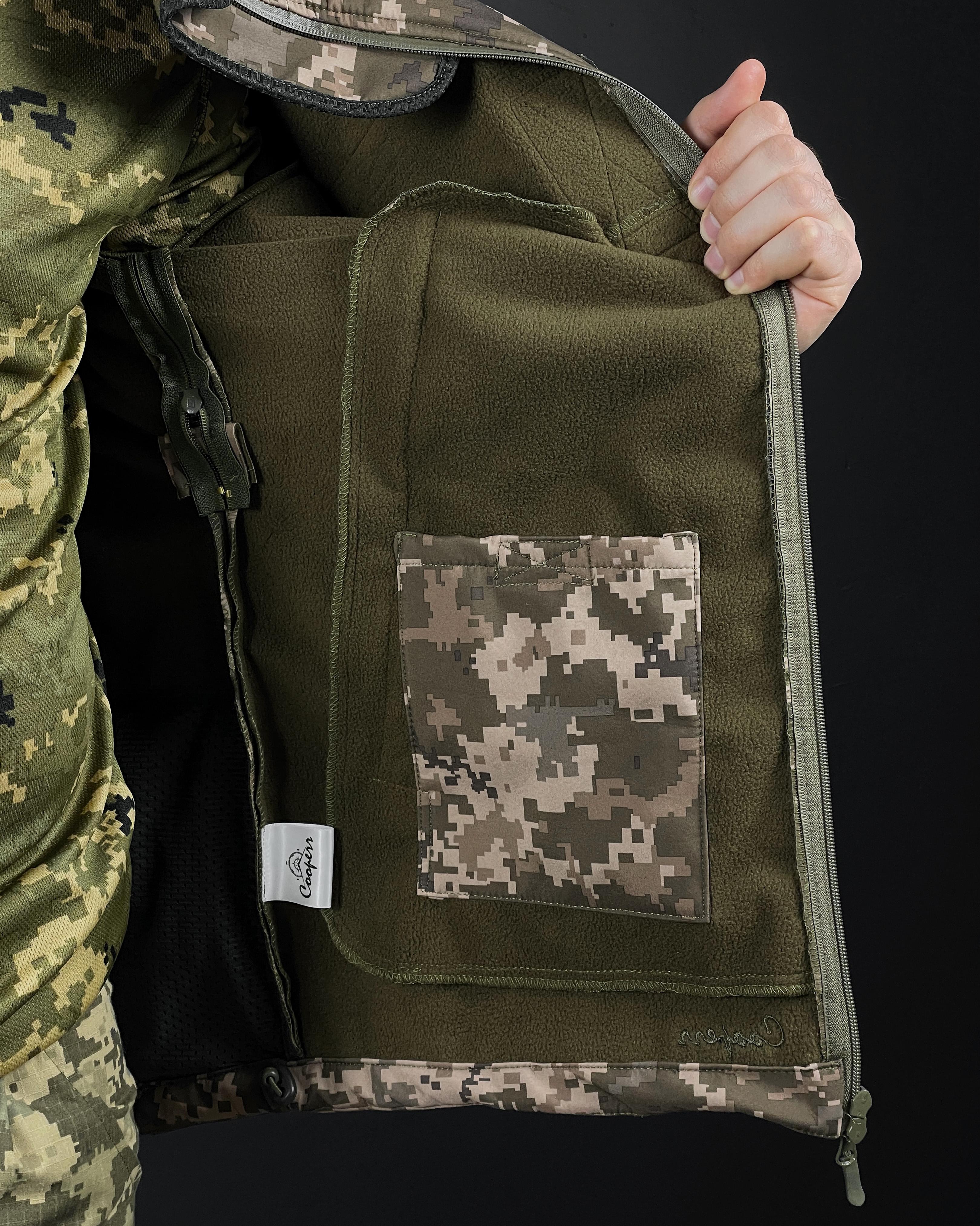 Куртка военная COOPERR Soft Shell II M Пиксель (KUR-1.4.M) - фото 10