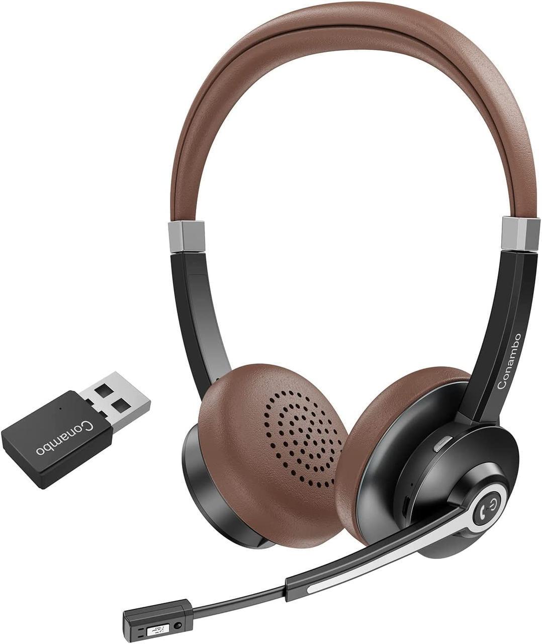 Наушники беспроводные Bluetooth 5.0 с микрофоном с USB-портом и шумопоглощением накладные (1763652410)