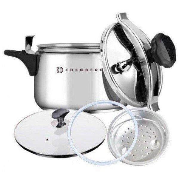 Скороварка-пароварка Edenberg 3в1 из нержавеющей стали 5 л (715)