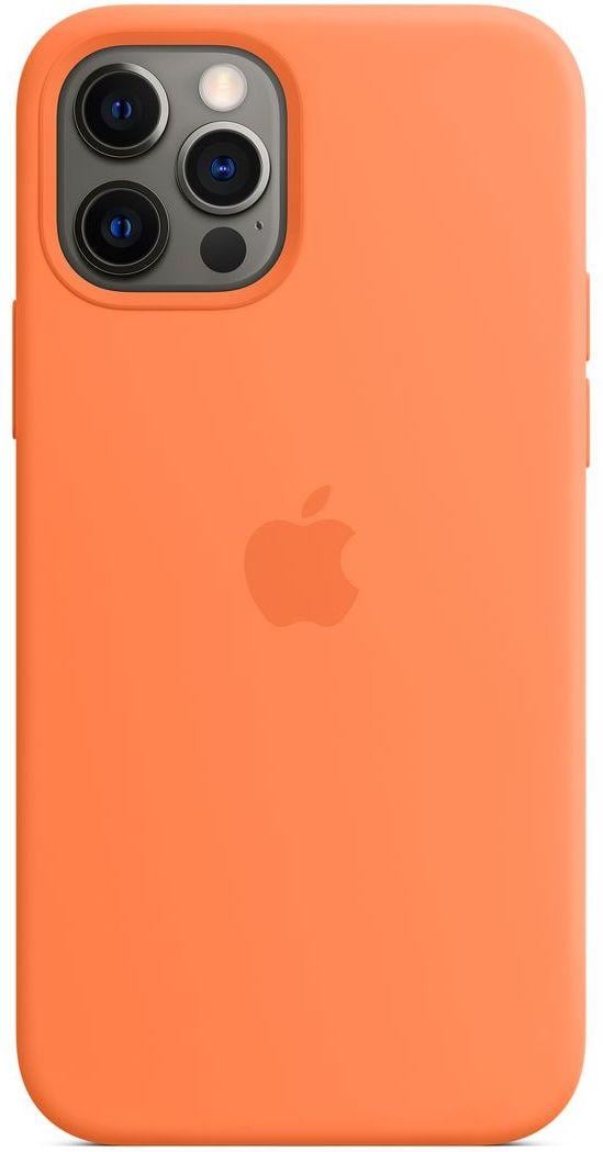 Силіконовий чохол-накладка Apple Silicone Case with MagSafe for iPhone 12 Pro Max, Kumquat 1:1