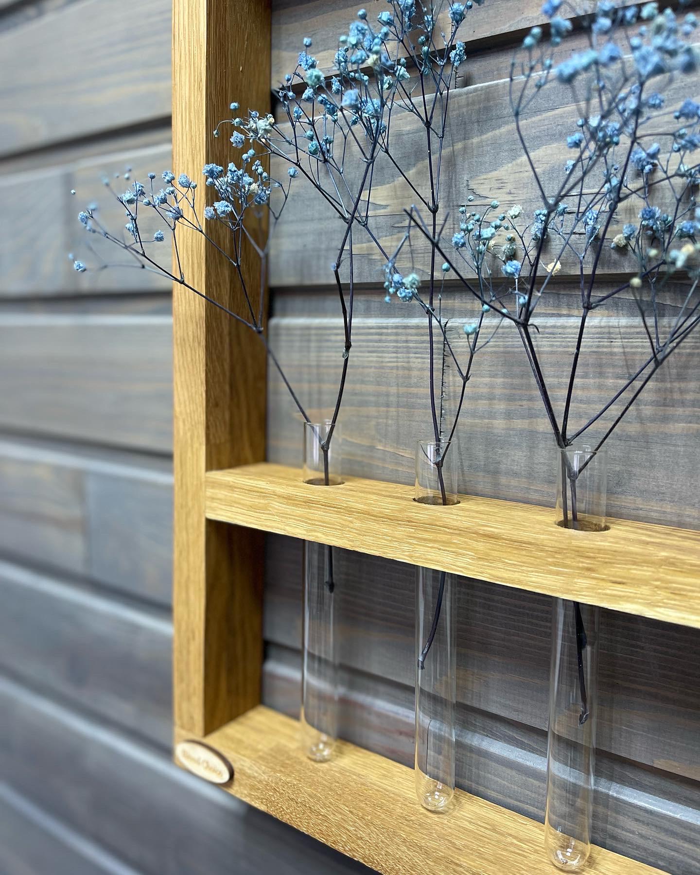 Рамка дубовая с колбами для цветов 25х40 (229) - фото 4