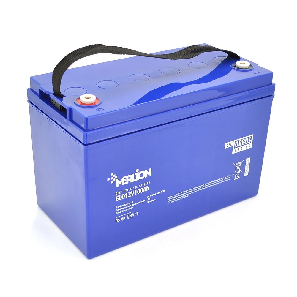 Батарея аккумуляторная MERLION ORBUS GLO12V100Ah 12 V 100 Ah BLUE