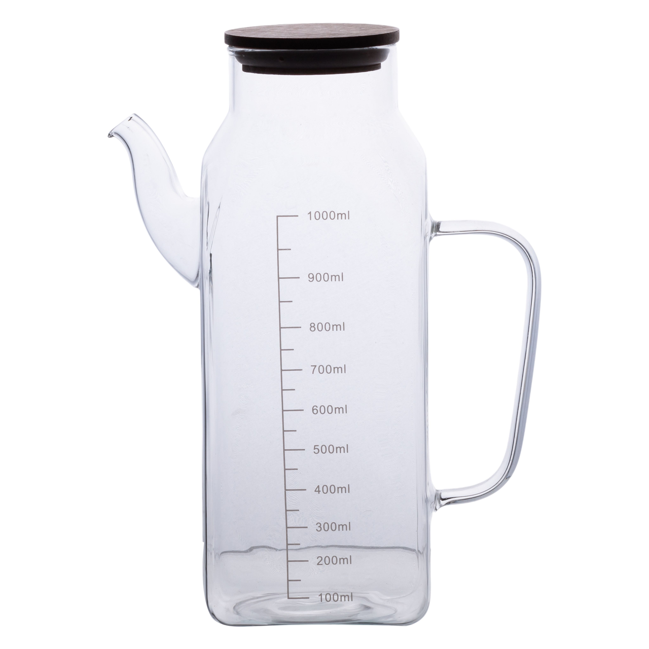 Ємність для олії та оцту HP-34-2 з бамбуковою кришкою 1 л (7282) - фото 3