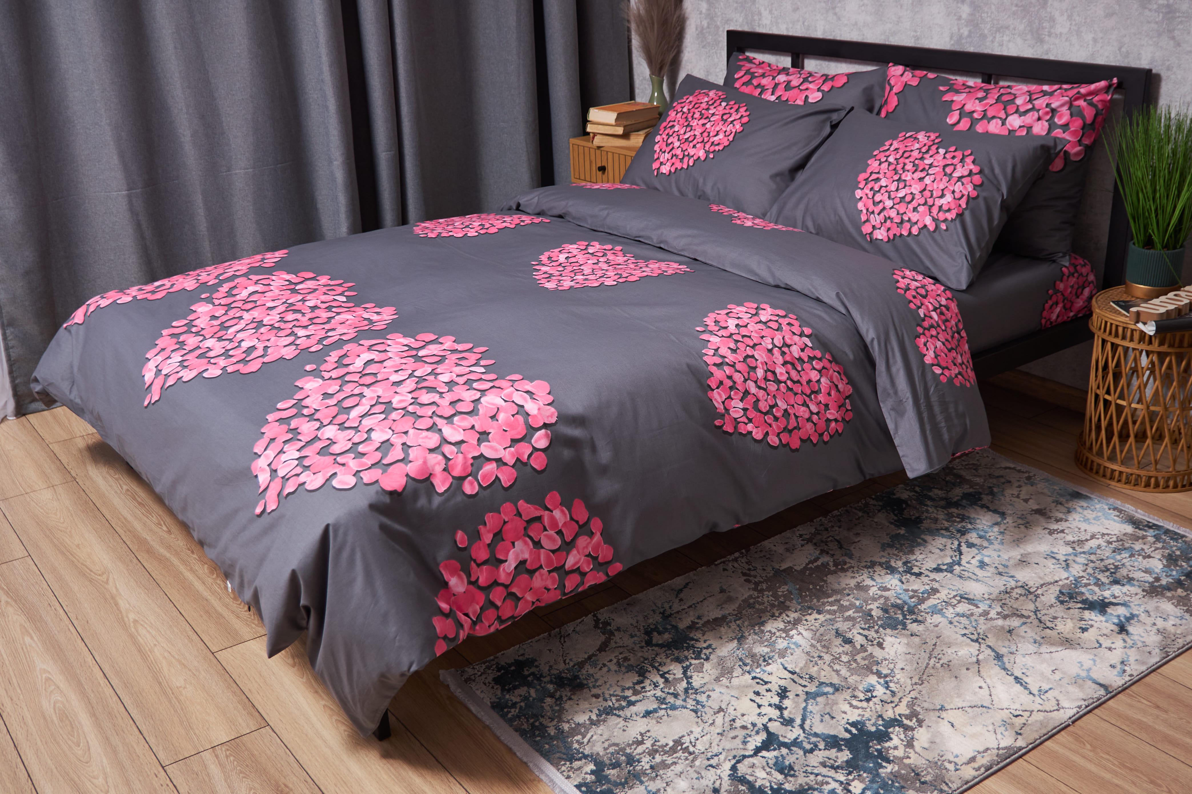 Комплект постельного белья Moon&Star Satin Elit Rose Quartz семейный наволочки 2 шт./143х210 см (MS-820004472)