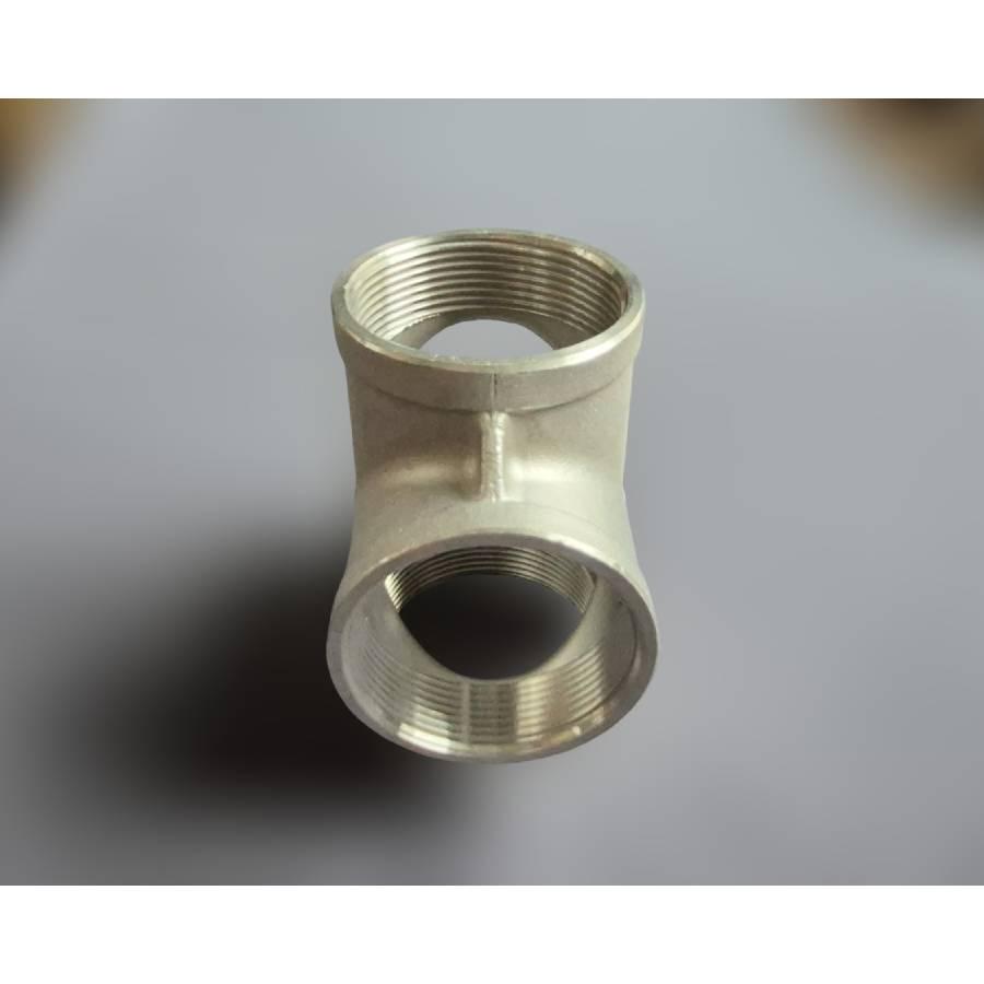 Крестовина муфтовая Ду50 нержавеющая сталь AISI304 ВР BSPP Class 150 90° 2" (29203307) - фото 6 Крестовина муфтовая Ду50 нержавеющая сталь AISI304 ВР BSPP Class 150 90° 2" (29203307) - фото 6