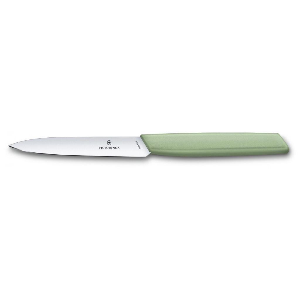 Кухонний ніж Victorinox Swiss Modern Paring 10 см Green (6.9006.1042)