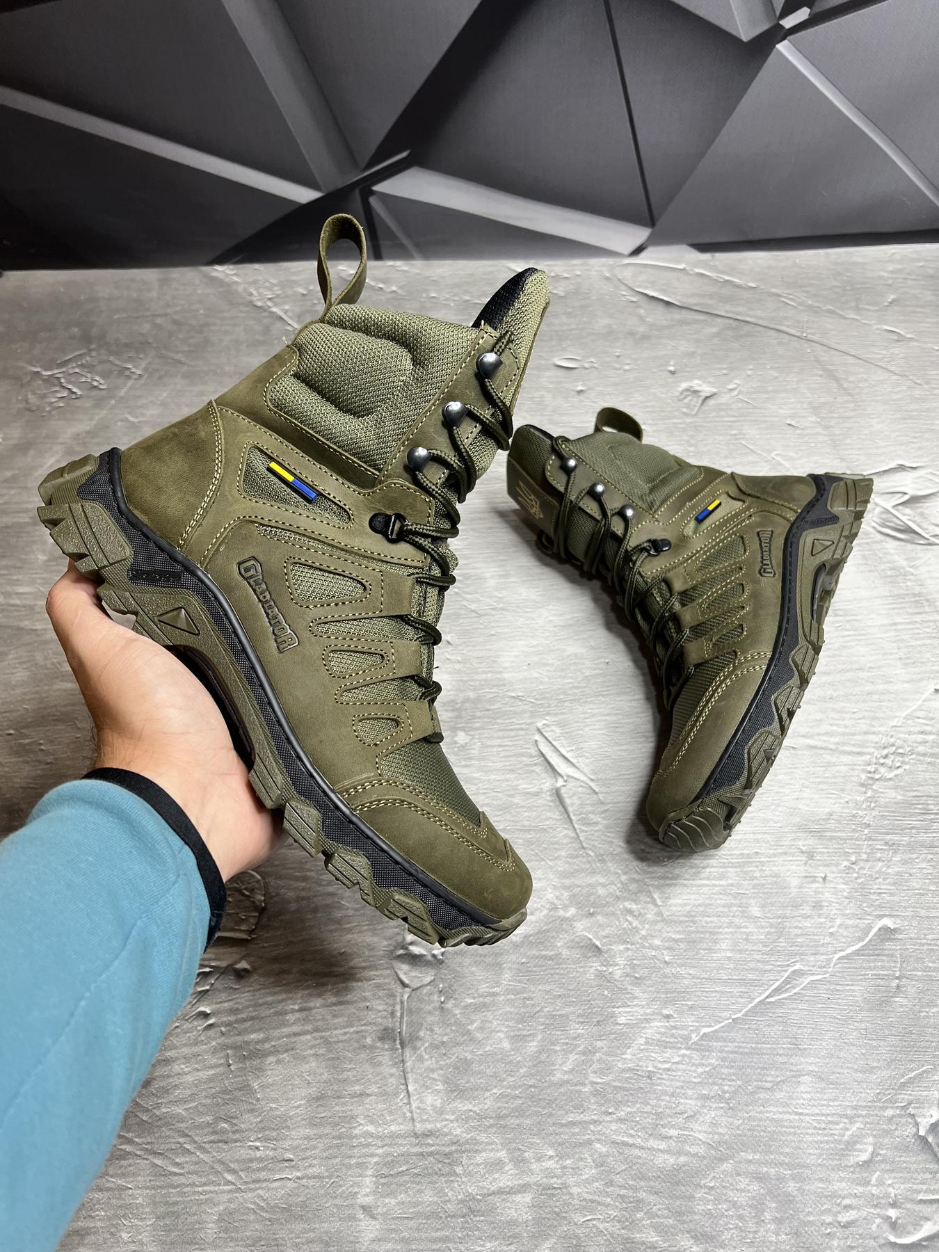 Берці зимові чоловічі з хутром р. 41 Хакі - фото 5 Берці зимові чоловічі з хутром р. 41 Хакі - фото 5