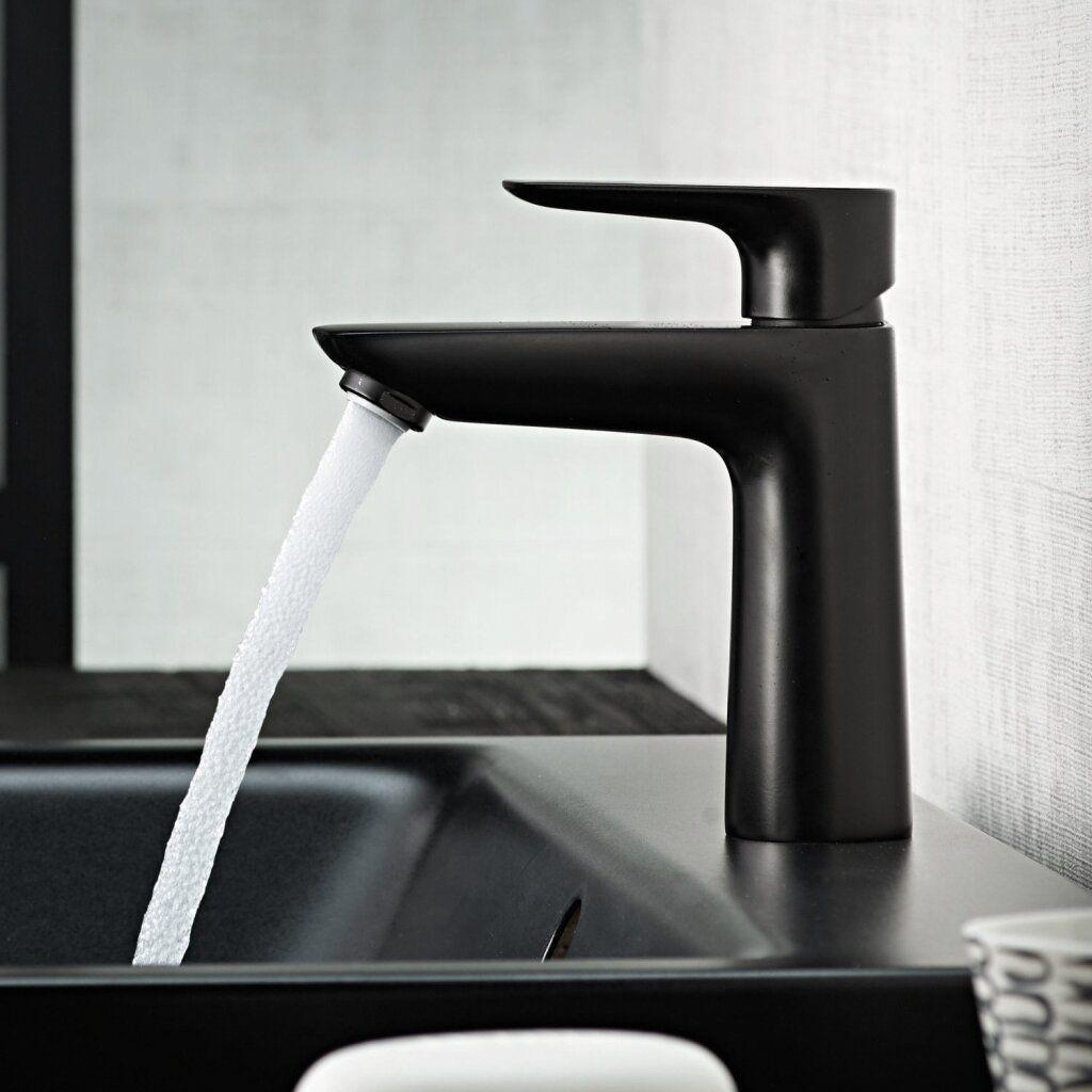 Змішувач для умивальника Hansgrohe TALIS E 71710670 одноважільний Чорний (72191) - фото 2