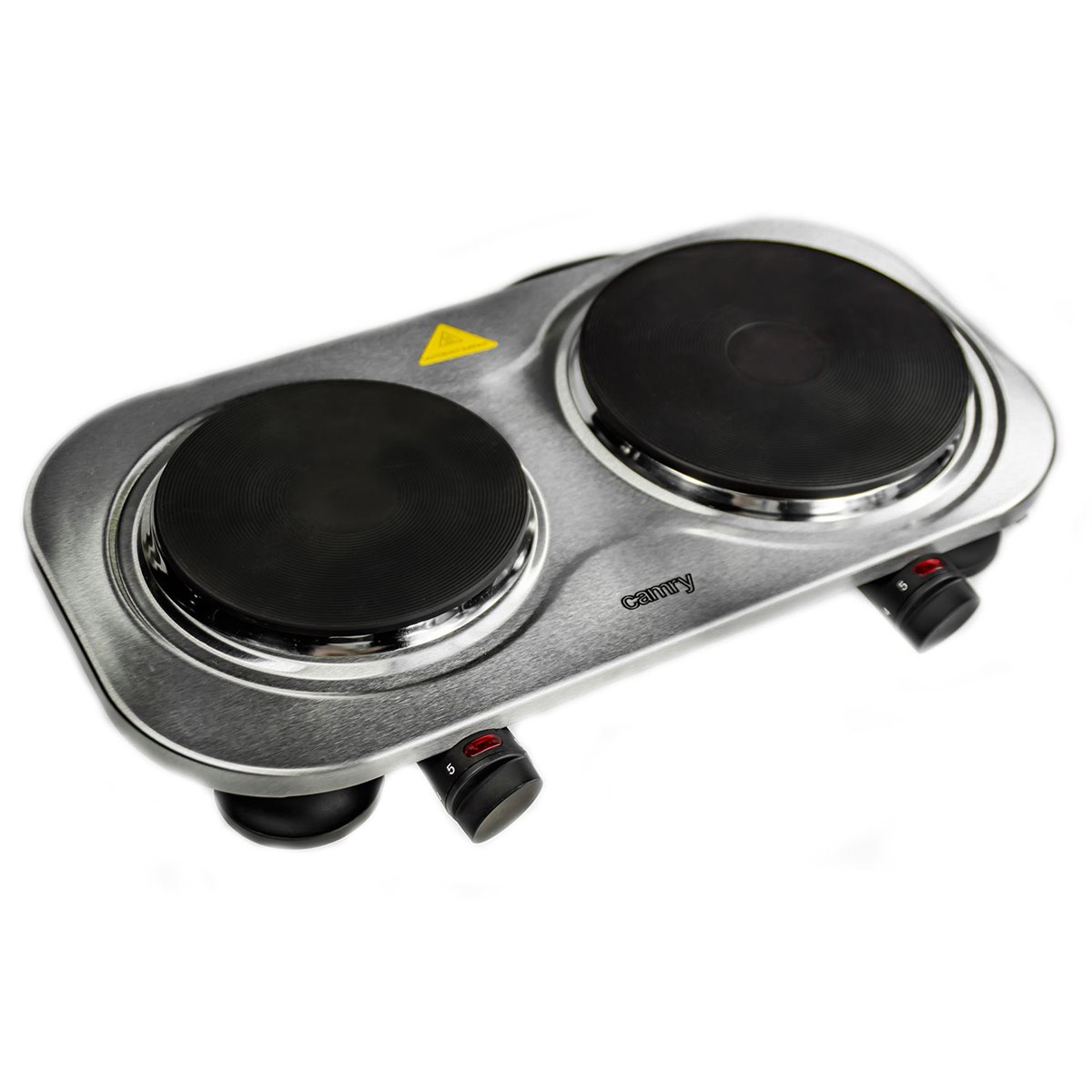 Настольная плитка электрическая Rainberg RB-007 на 2 конфорки 2x1750W с резиновыми ножками и индикатором работы