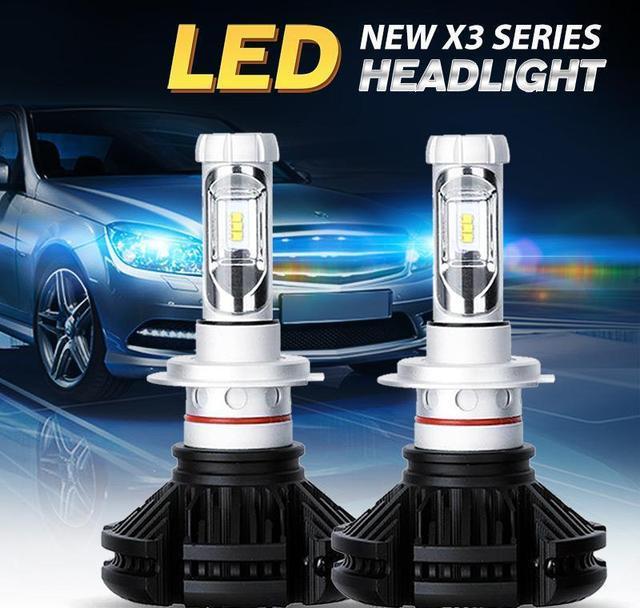 Світлодіодні LED лампи для фар автомобіля X3-H1 - фото 8