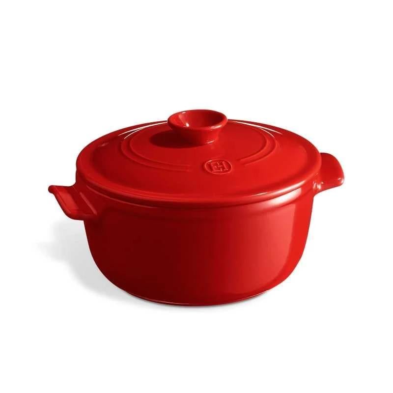 Кастрюля с крышкой Emile Henry Cookware 2,5л Красный (344525)