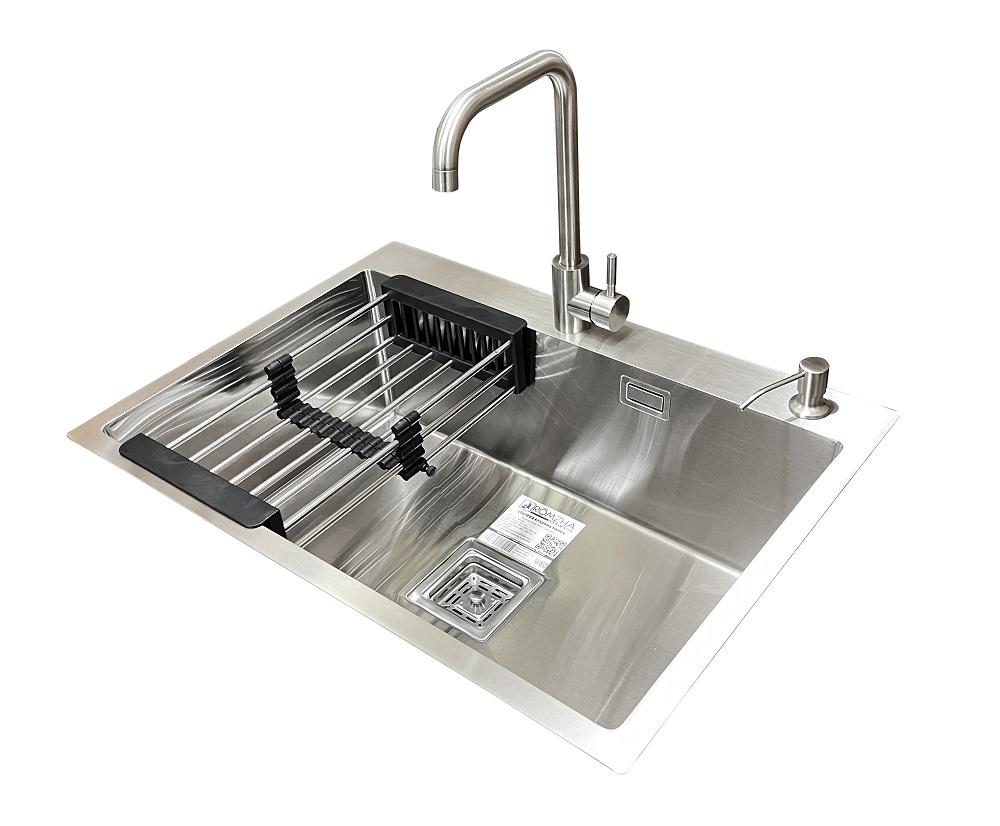 Мийка для кухні з змішувачем та дозатором Romzha Arta Nova U-650 Max (14875784)