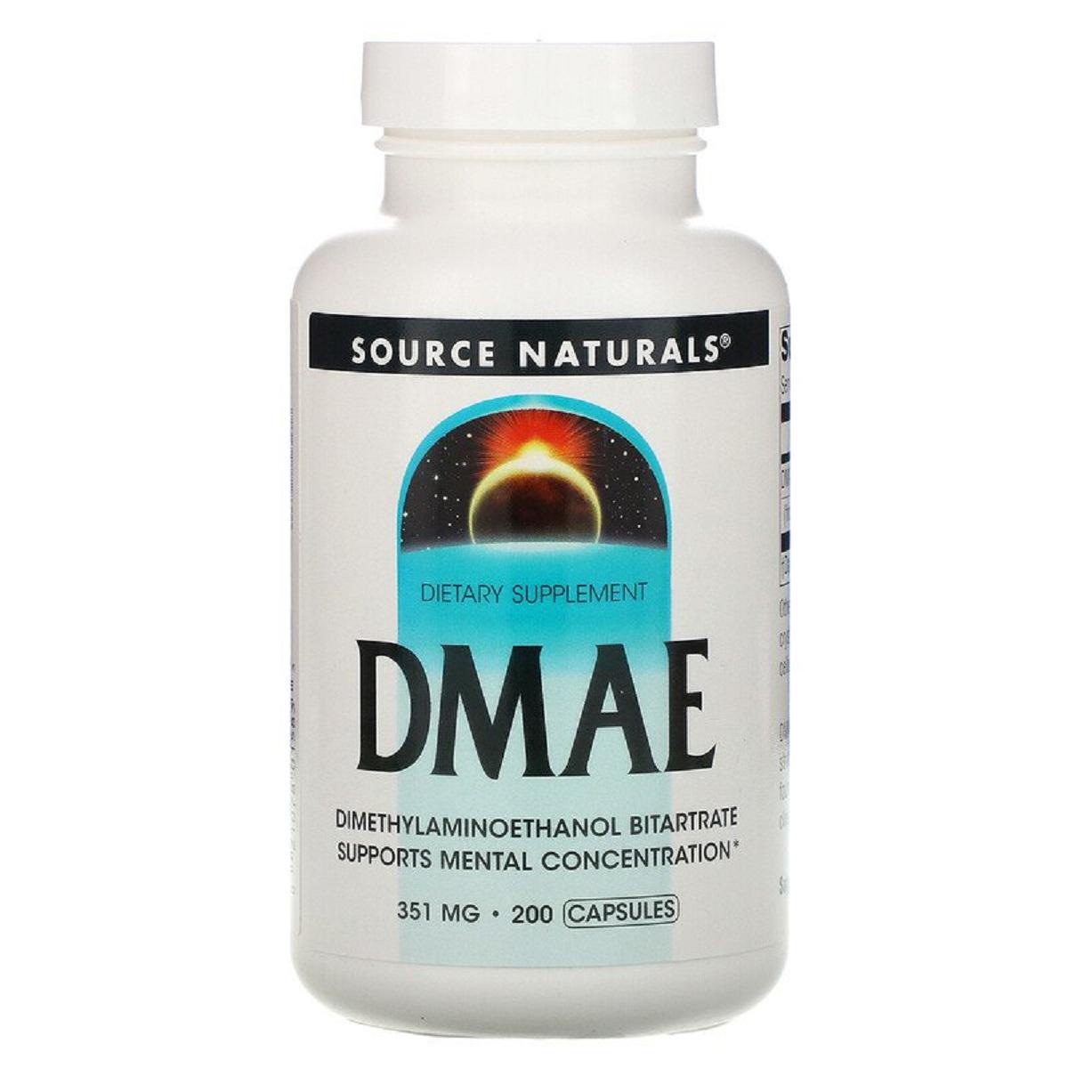 Аминокислоты Source Naturals DMAE 351 мг 200 капсул