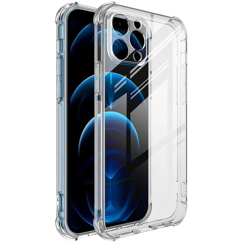 Чехол прозрачный case с закрытой камерой и усиленными углами Apple iPhone 12 Pro Max