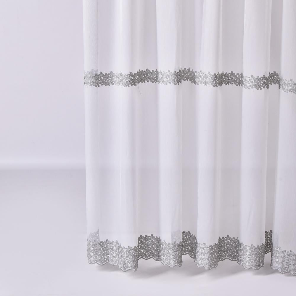 Ткань тюль с вышивкой V-gri 66 гр/м2 320 см (26070)