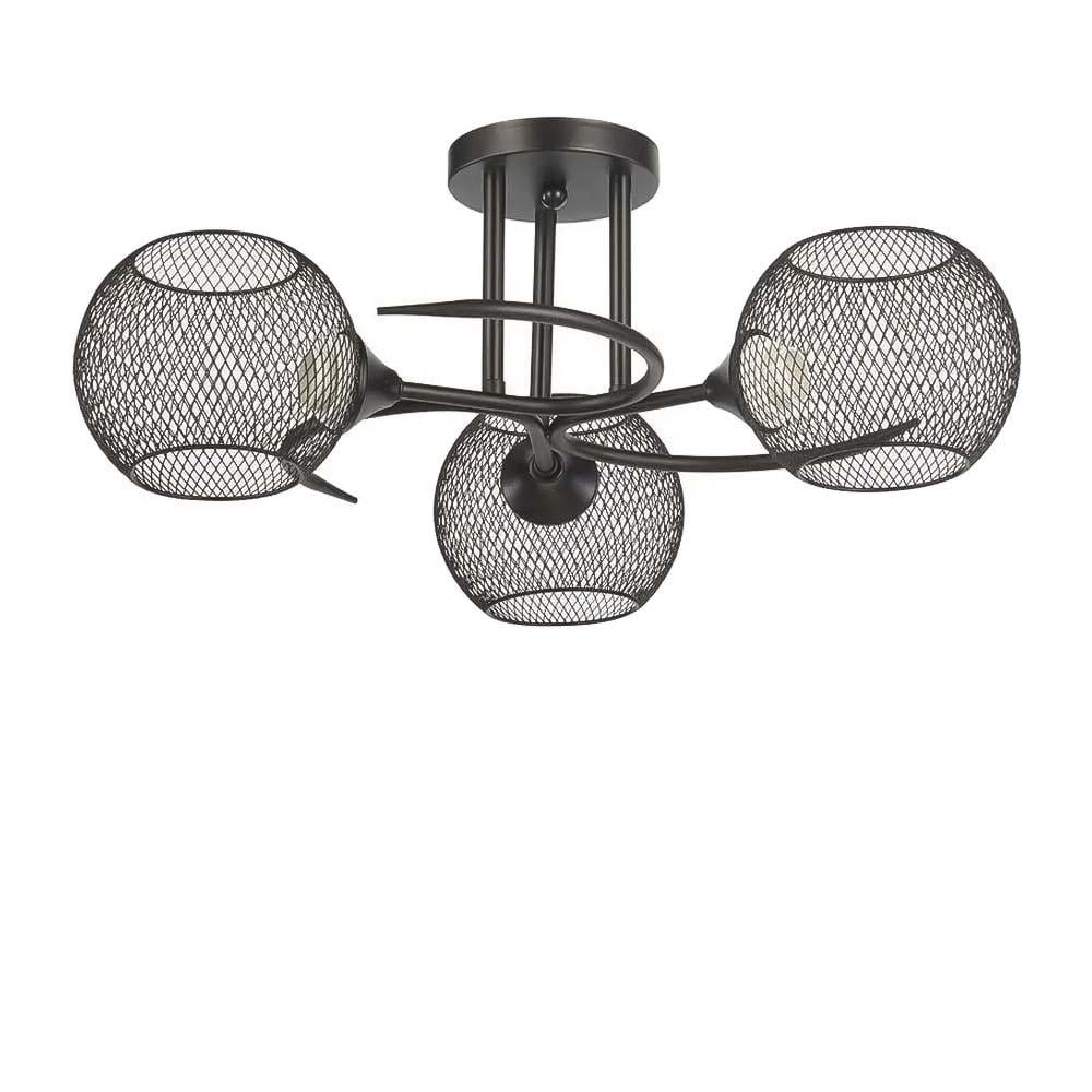 Люстра стельова Light House SC-20083/3 BK D 500х210 мм Чорний Люстра стельова Light House SC-20083/3 BK D 500х210 мм Чорний