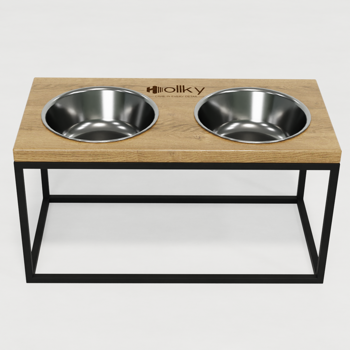 Миски на подставке для средних и больших собак Hollky Base L 2х0,95 л (BL-422120-BLNT) - фото 2 Миски на подставке для средних и больших собак Hollky Base L 2х0,95 л (BL-422120-BLNT) - фото 2