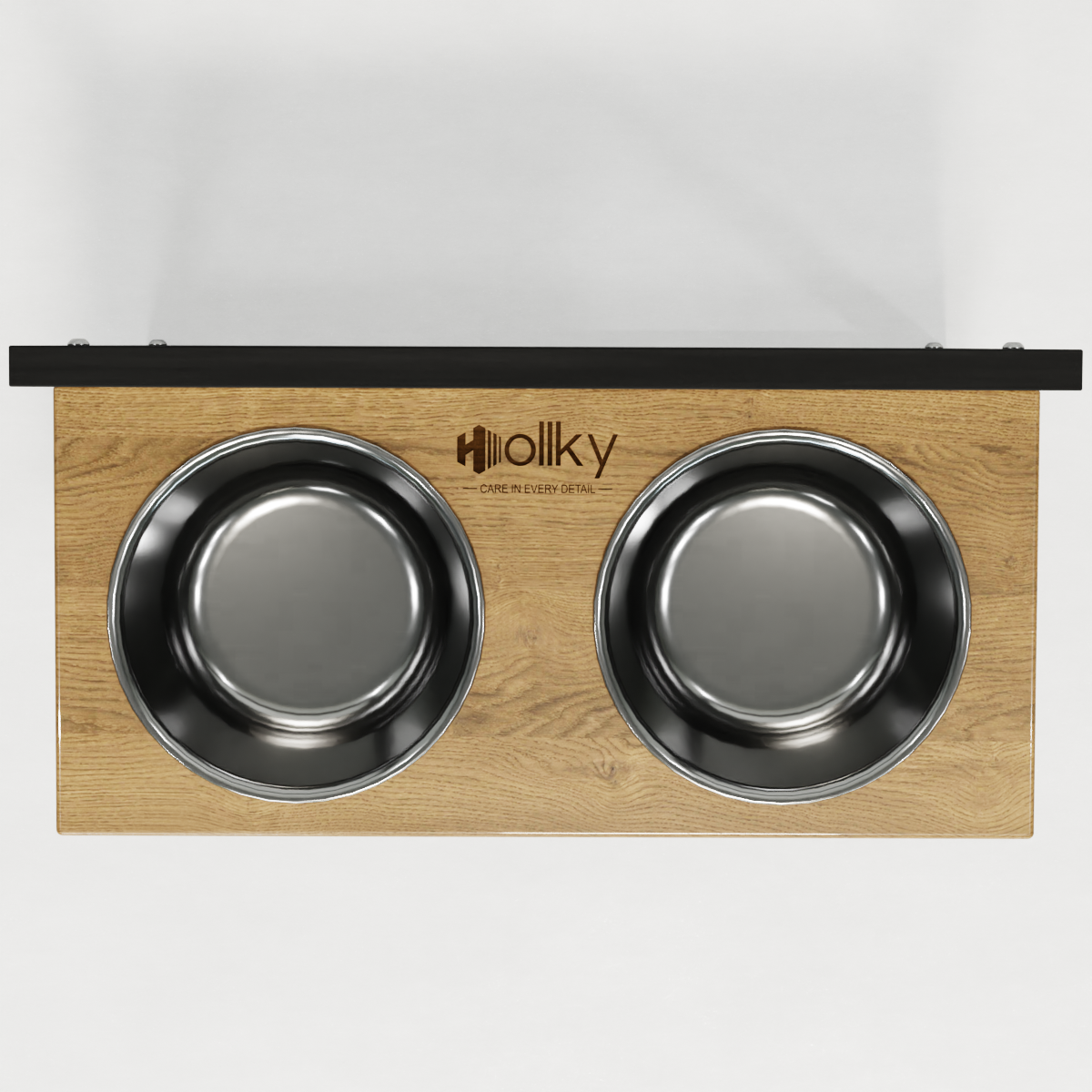 Миски на регулируемой подставке для больших собак Hollky Flex L 2х1,8 л (FL-502850-BLNH) - фото 7