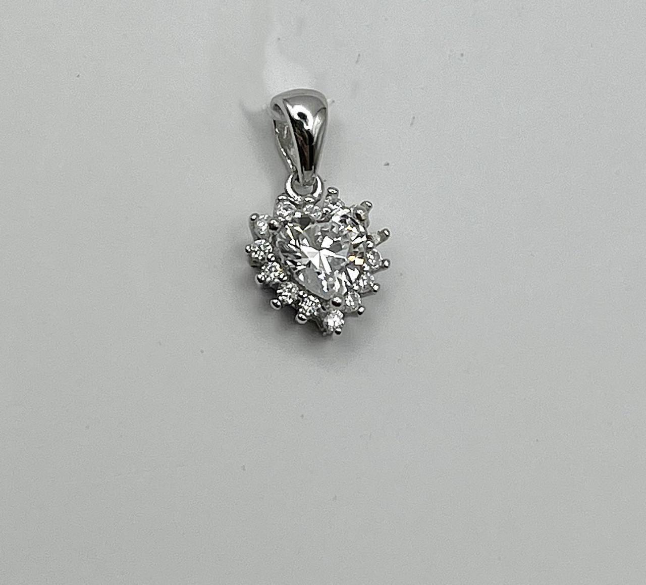 Серебряный кулон с кубическим цирконием 1,38 г (2642556060)