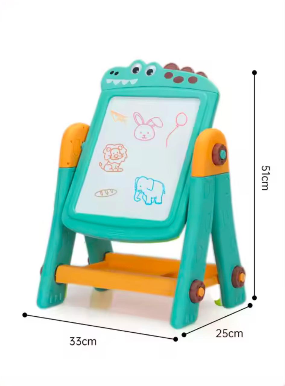 Мольберт двусторонний с конструктором/магнитно-маркерной/доской и аксессуарами (36) - фото 5