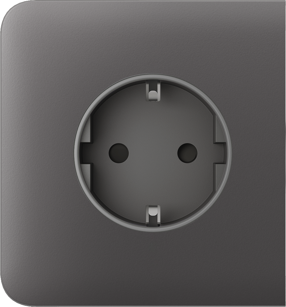 Панель боковая для встроенной розетки Ajax SideCover Basic Grey (17405)