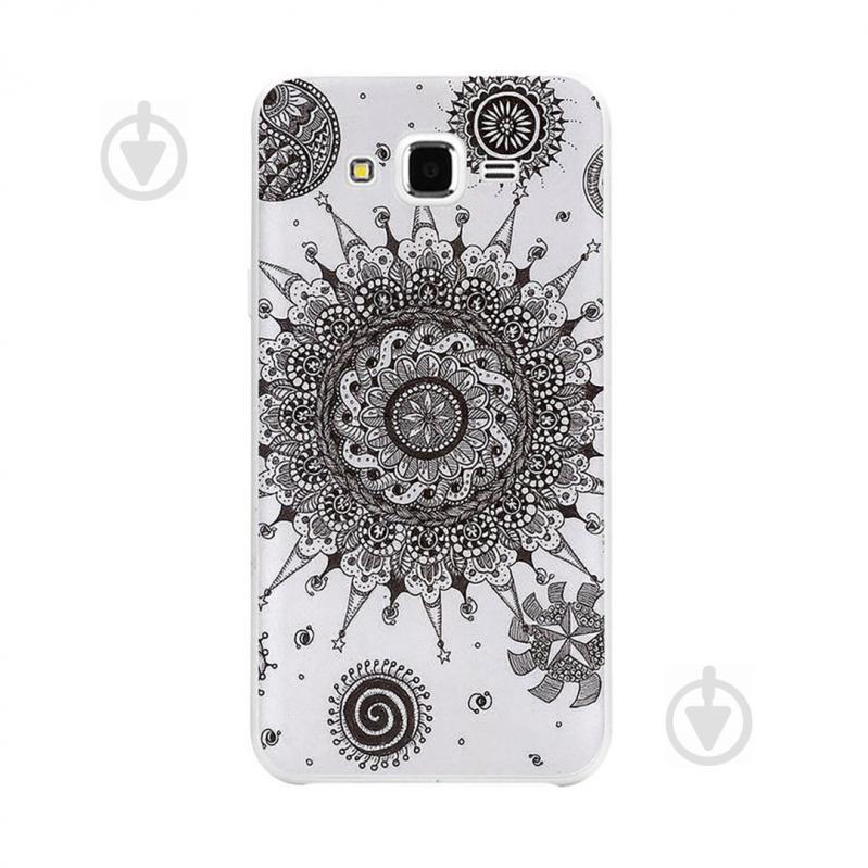 Чехол с рисунком Printed Silicone для Samsung J2 Prime G532 Белый Узор (hub_WXKB40741)