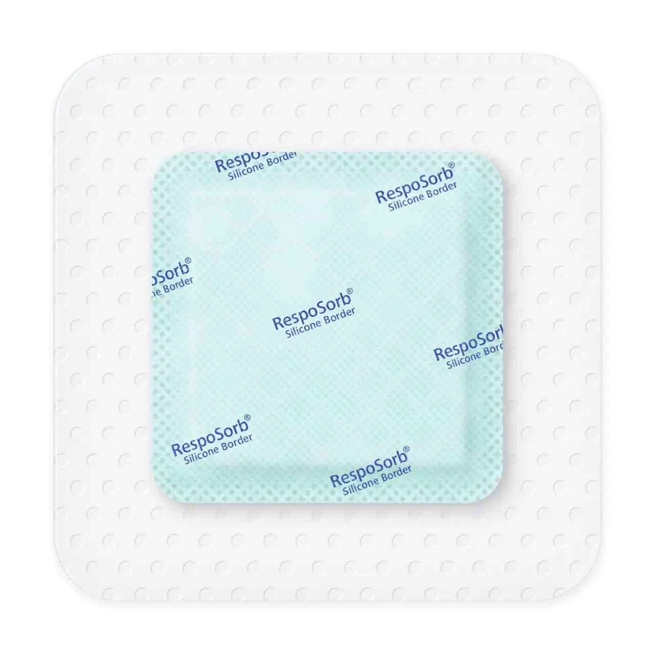 Повязка самоклеящаяся RespoSorb Silicone Border с суперабсорбирующим полимером силиконовая 10х10 см - фото 2