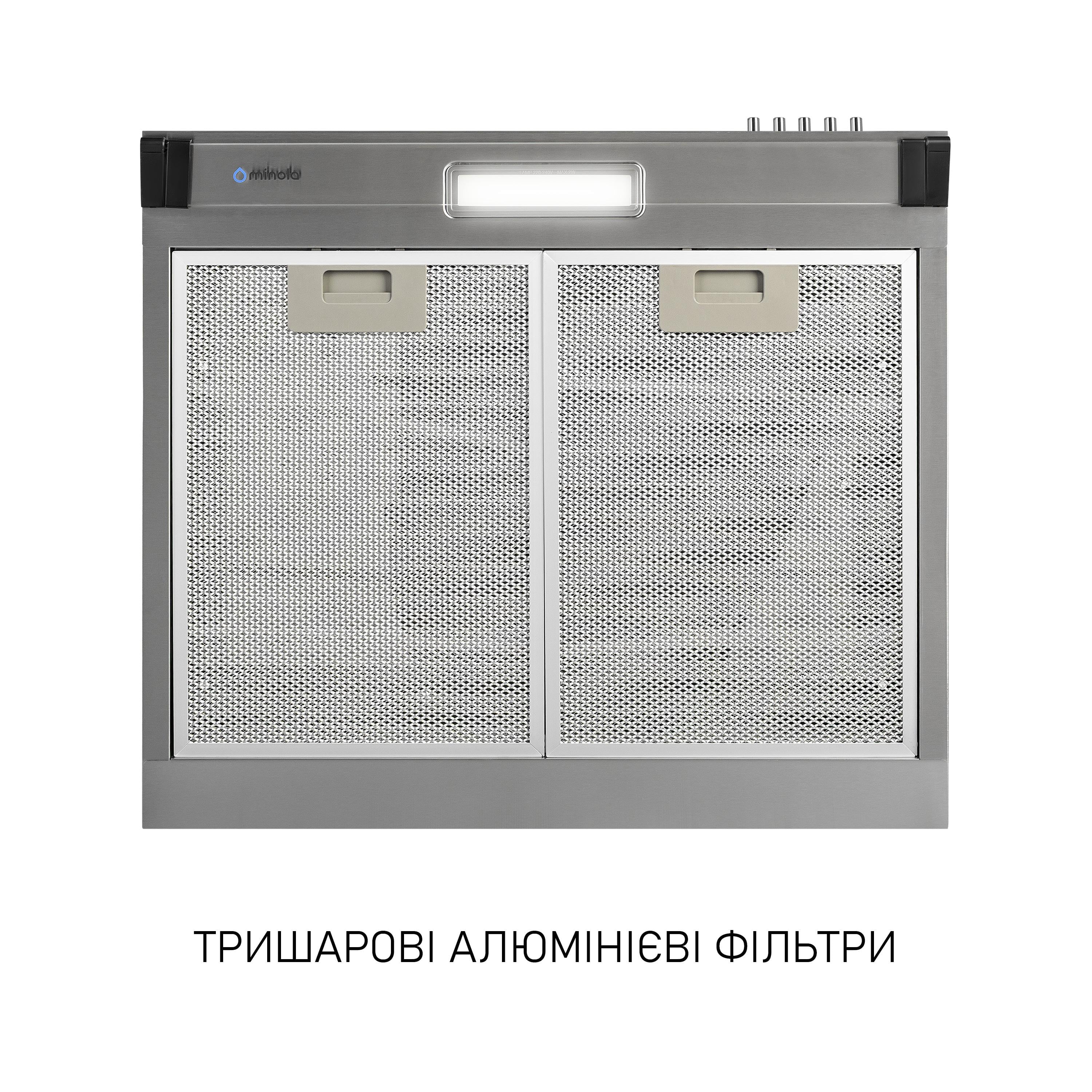 Вытяжка плоская Minola HPL 522 I (5905538402492) - фото 6