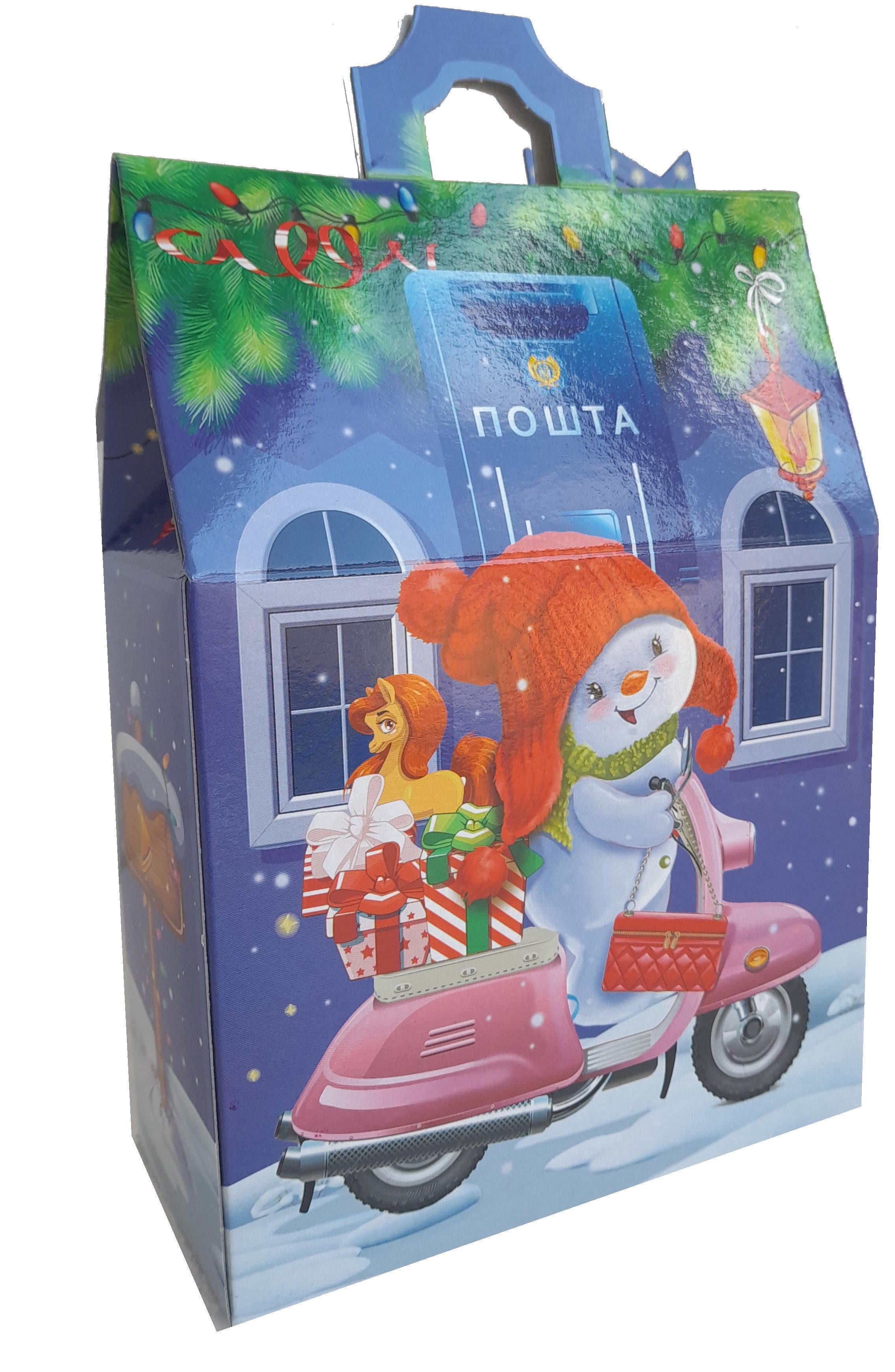 Новогодняя коробка Новогодняя почта 700 г 40 шт. (6185)