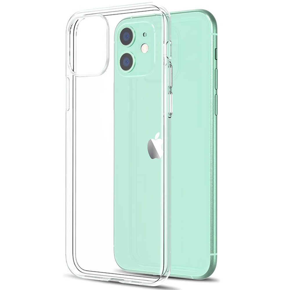 Прозрачный силиконовый чехол - накладка Silicone Case 1.2mm for iPhone 11, Clear