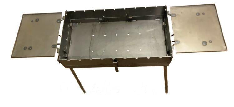 Мангал-валіза з двома столиками 3 мм на 9 шампурів - фото 5