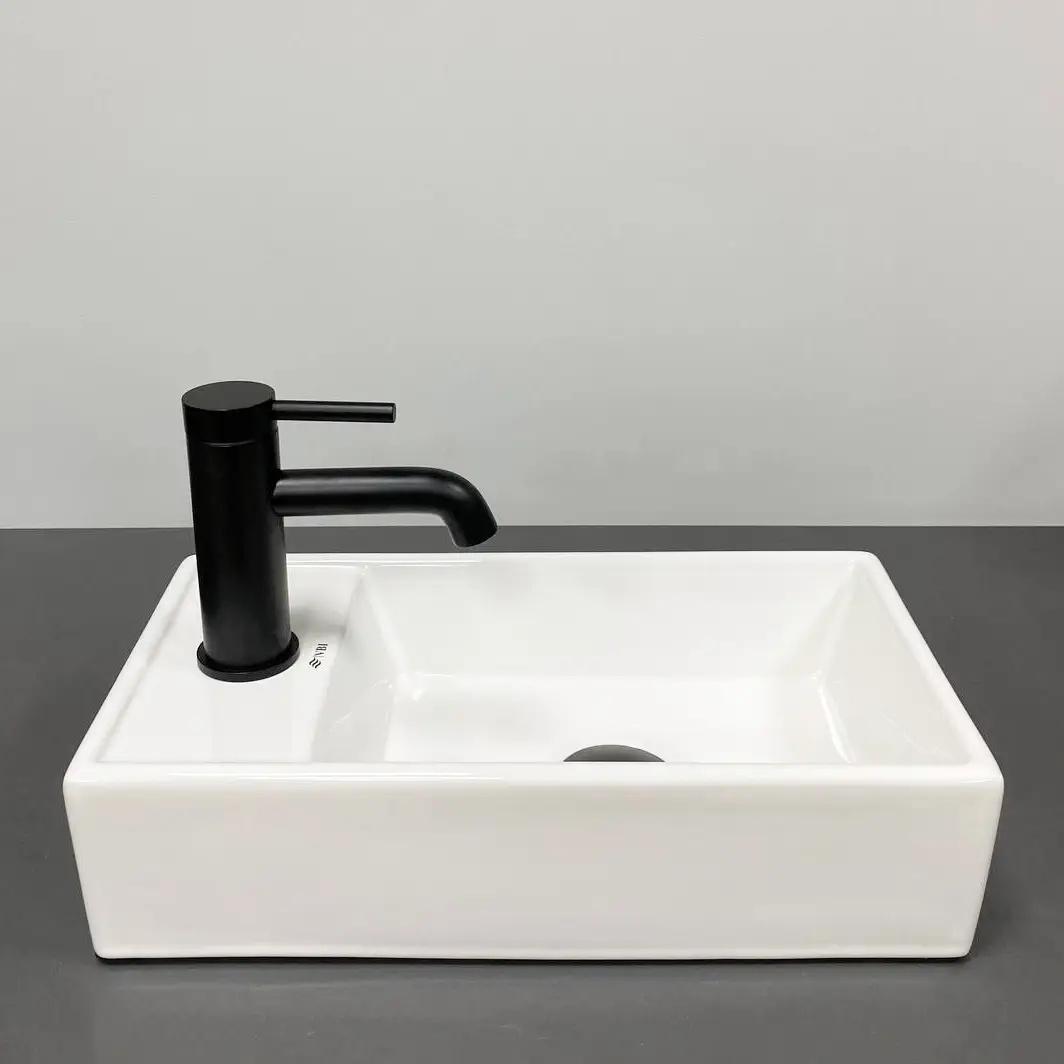 Раковина VBI Lago R прямокутна 225x420 мм Білий (RM-VBI-015610) - фото 4 Раковина VBI Lago R прямокутна 225x420 мм Білий (RM-VBI-015610) - фото 4