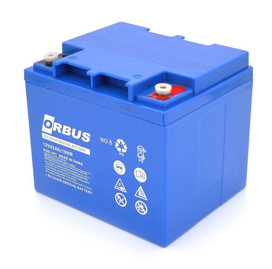 Аккумуляторная батарея гелевая ORBUS EN12-42 GEL 12V 42 Ah 14 кг (58055)