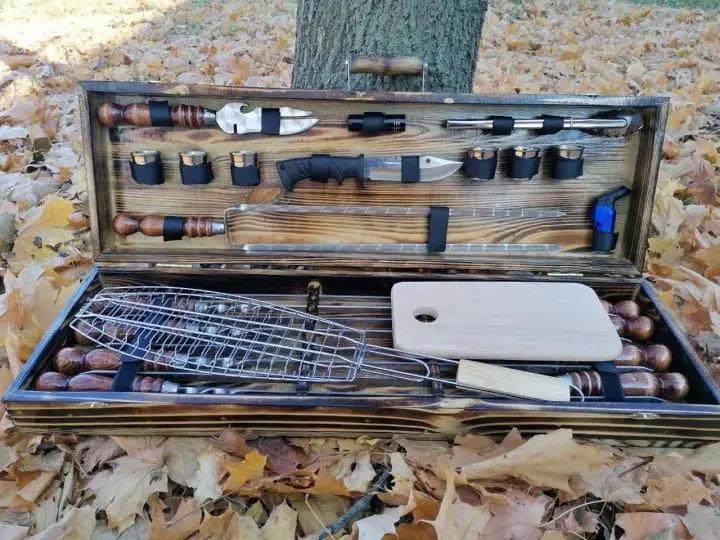 Набор шампуров Мясник №5 в кейсе (10644961) - фото 6 Набор шампуров Мясник №5 в кейсе (10644961) - фото 6