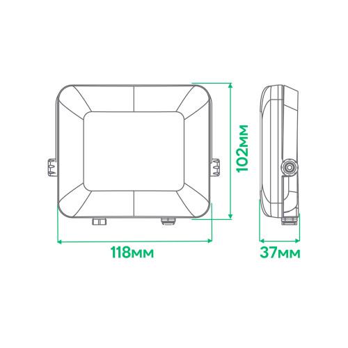 Прожектор світлодіодний ARDERO LL-4020ARD PRO 20 Вт 6500K Чорний (80225) - фото 4