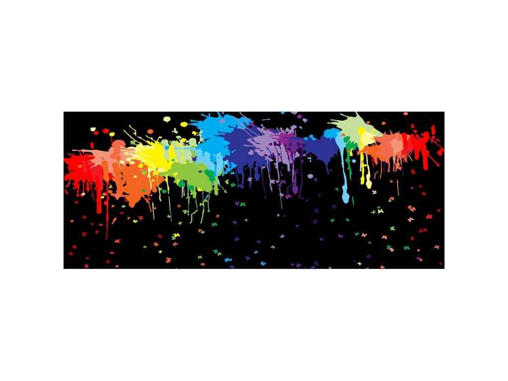 Картина по номерам Strateg Пятна красок 50х25 см (WW006)