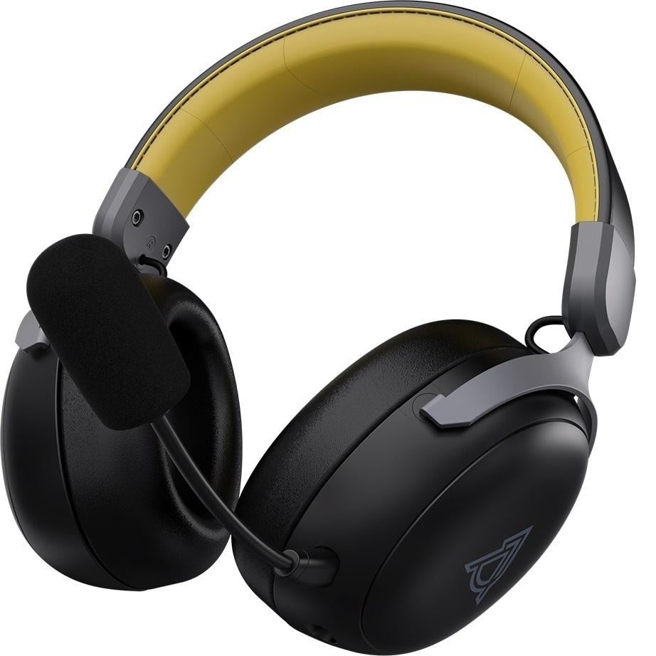 Наушники беспроводные Ajazz AHM08 MAX Bluetooth 5.3 3 режима подключения до 80 ч Black/Grey (AHM08-MAX-BGY)