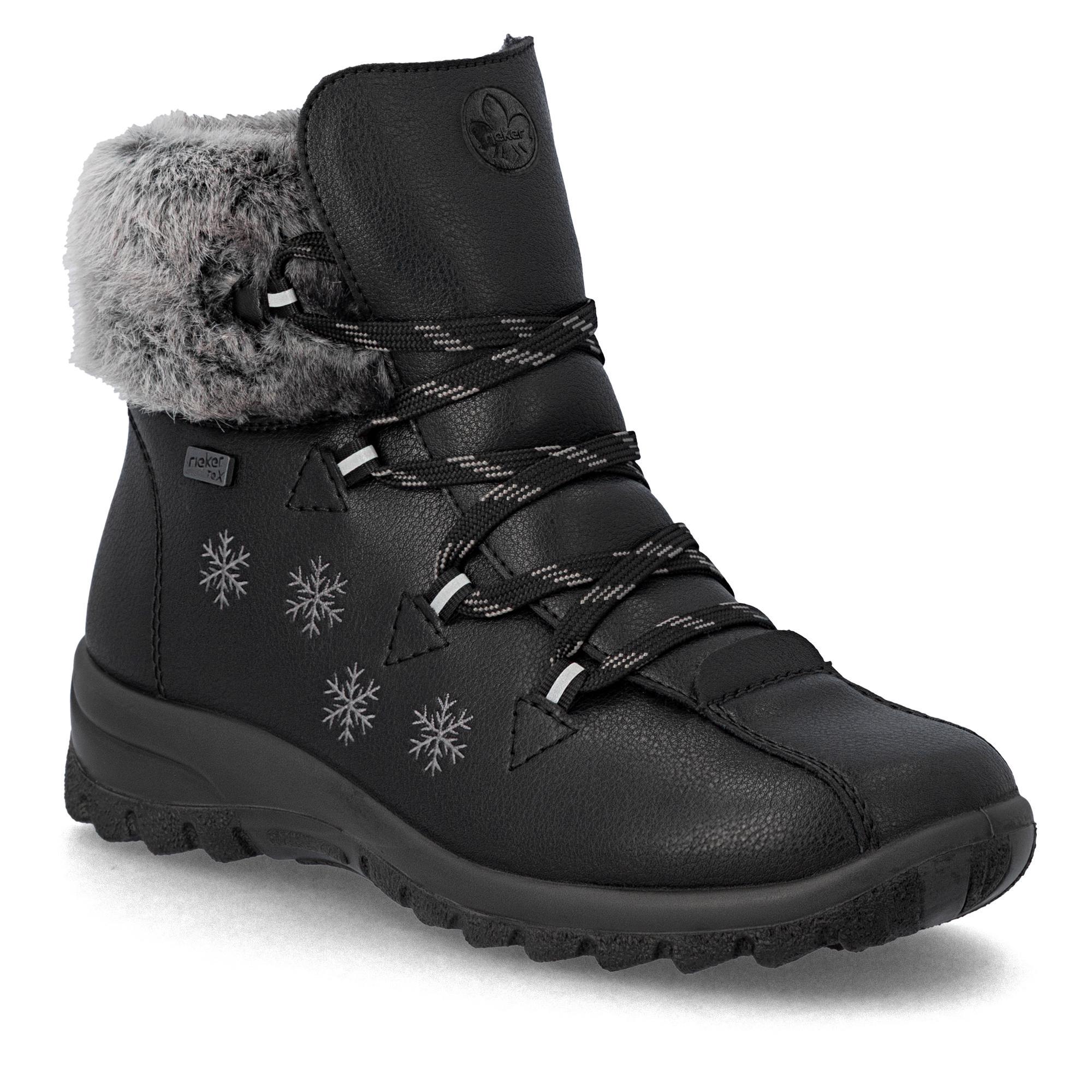 Ботинки женские зимние RIEKER повседневные р. 40 Черный (013908-40)