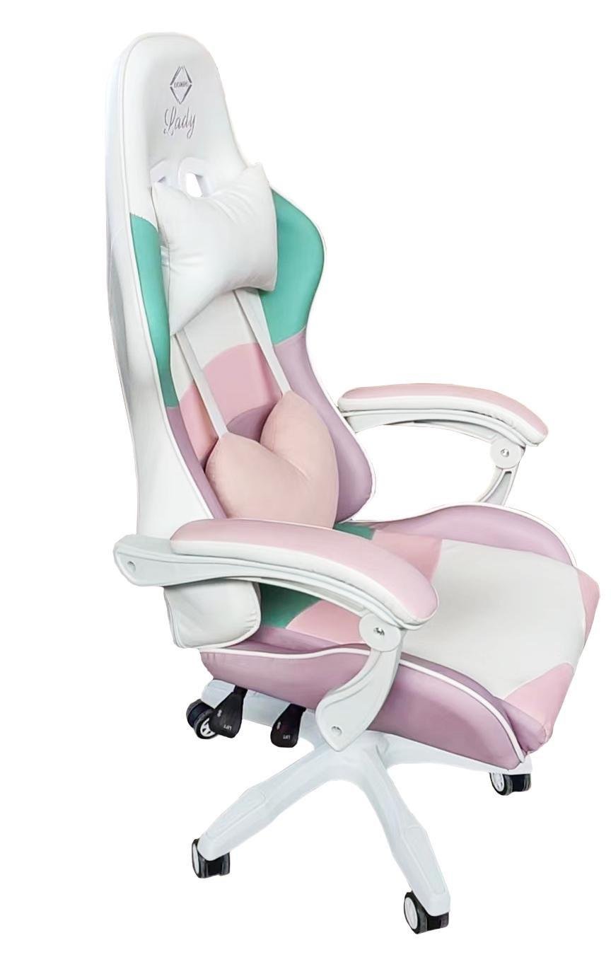 Крісло офісне комп'ютерне Bonro Lady 813 Рожево-фіолетовий (21589806) - фото 6