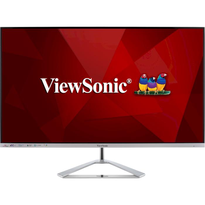 Монітор ViewSonic VX3276-4K-MHD VA безрамковий екран 31,5"Сріблястий (ce68d198)