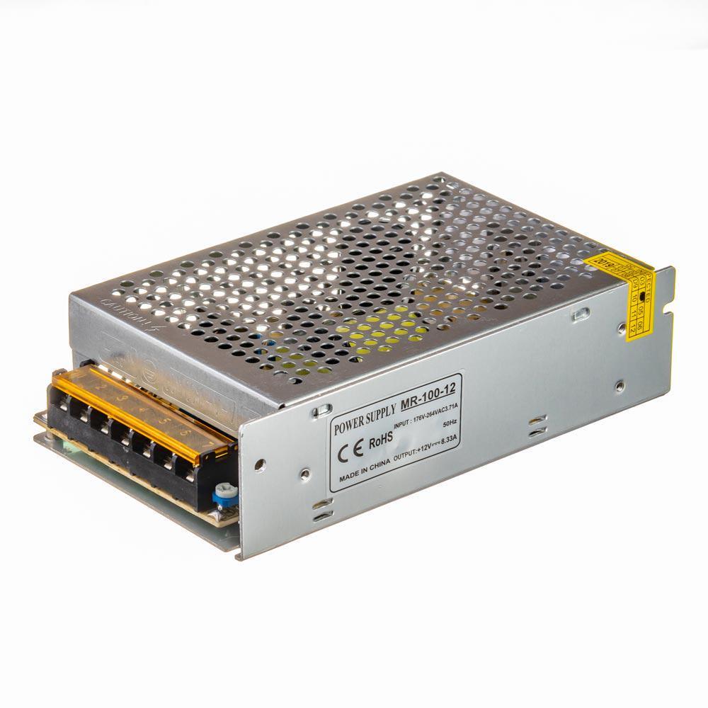 Блок живлення MR-100W IP20 металевий корпус 12V 100W 8,33А (1018201)